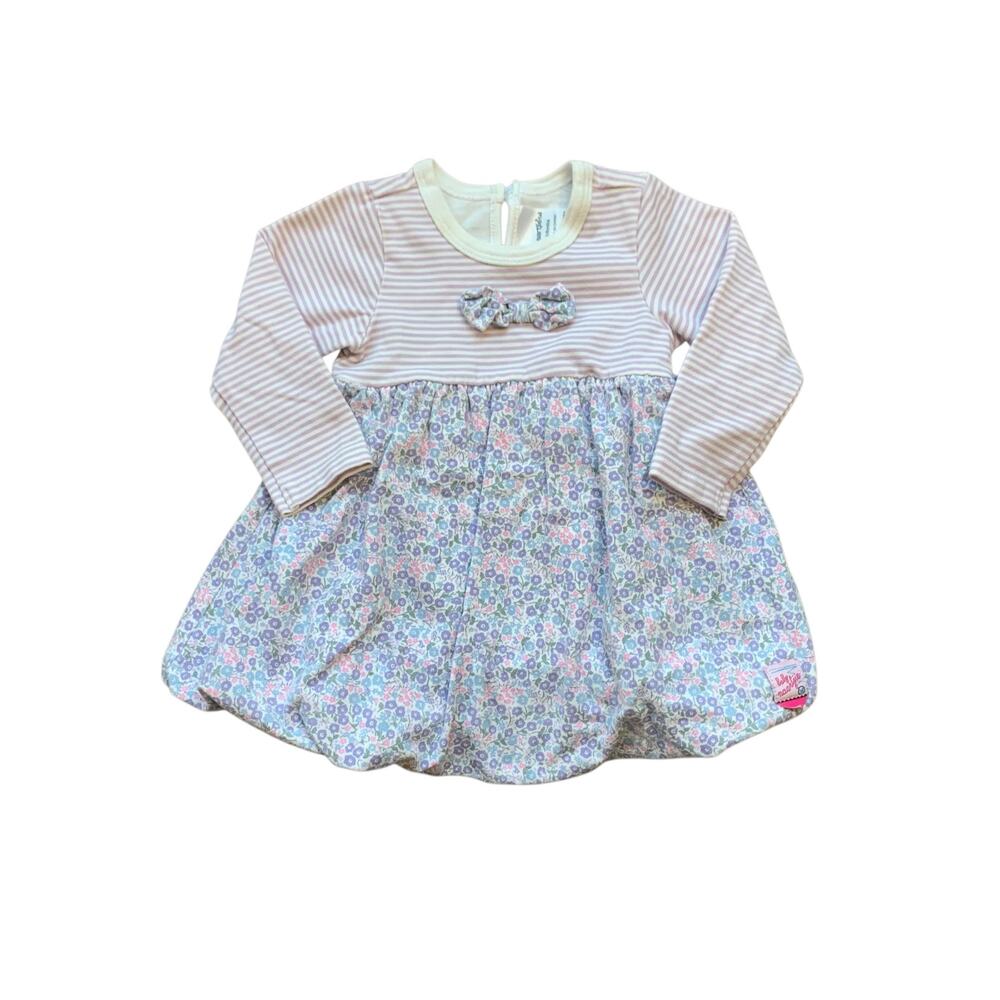 Naartjie Floral & Striped Bubble Dress